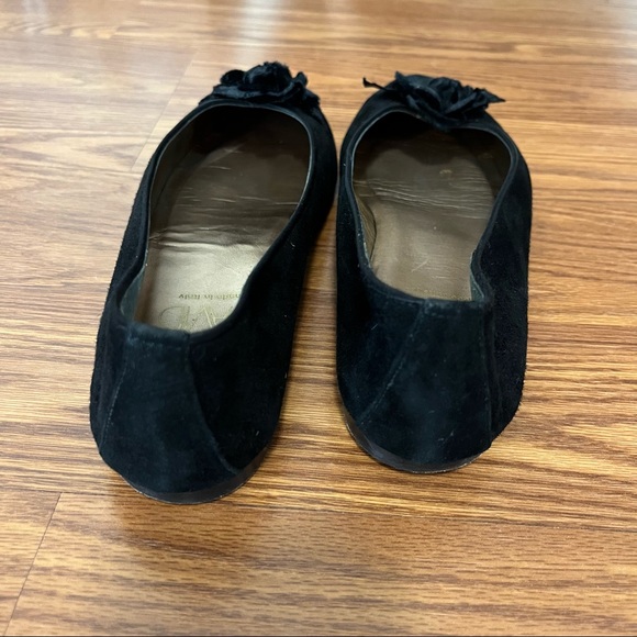 Joan & David Velvet Suede Flower Ballet Flat - Picture 7 of 12